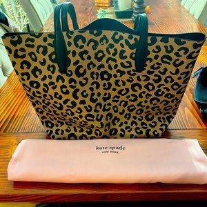 Kate Spade leopard tote bag